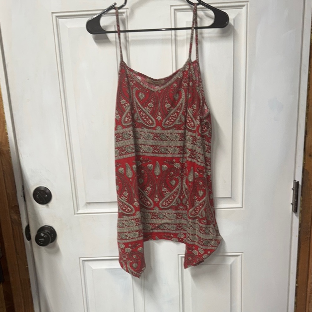 🌸buy 2 get 1 free Red Paisley Women's Top